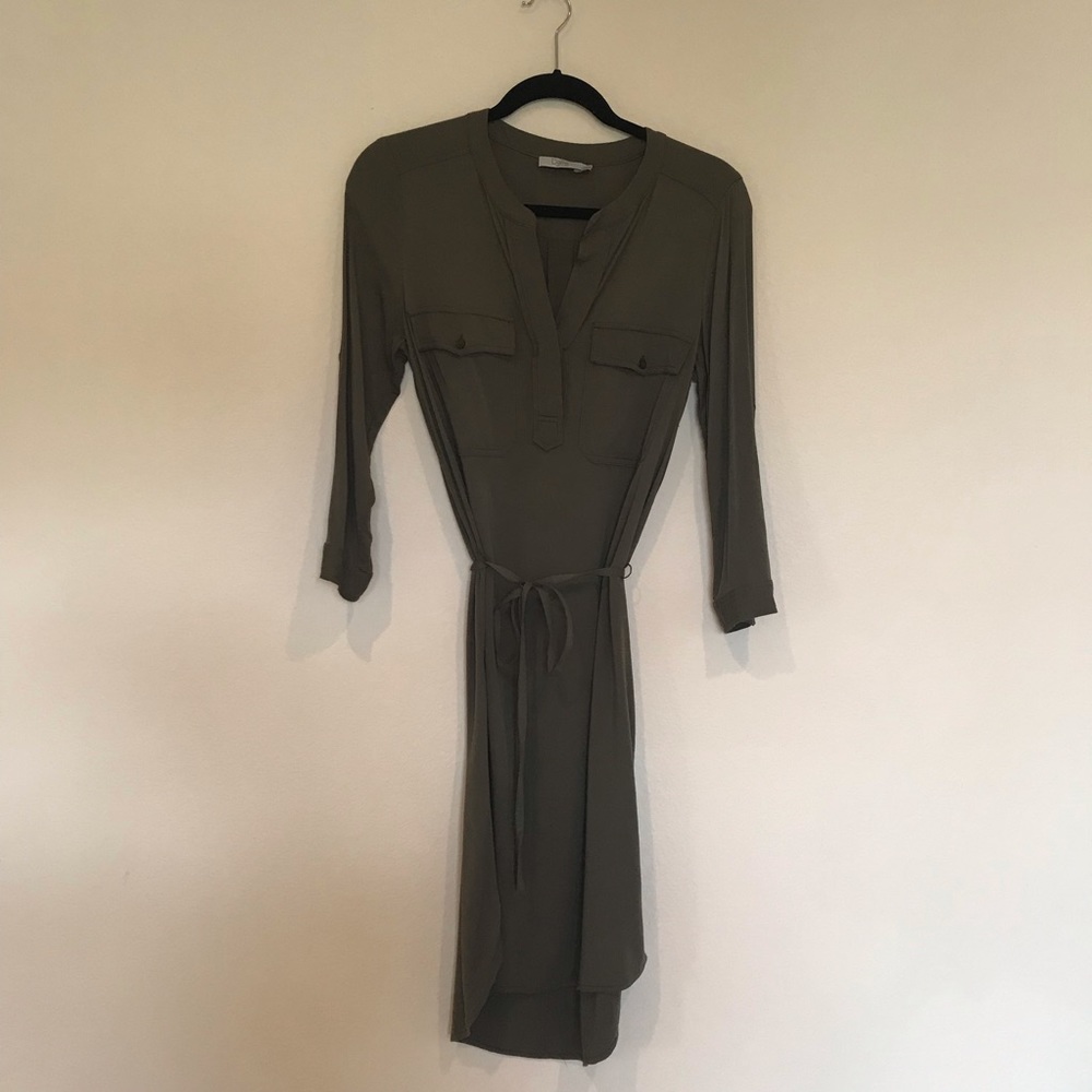 Olive T-Shirt Dress - Midi